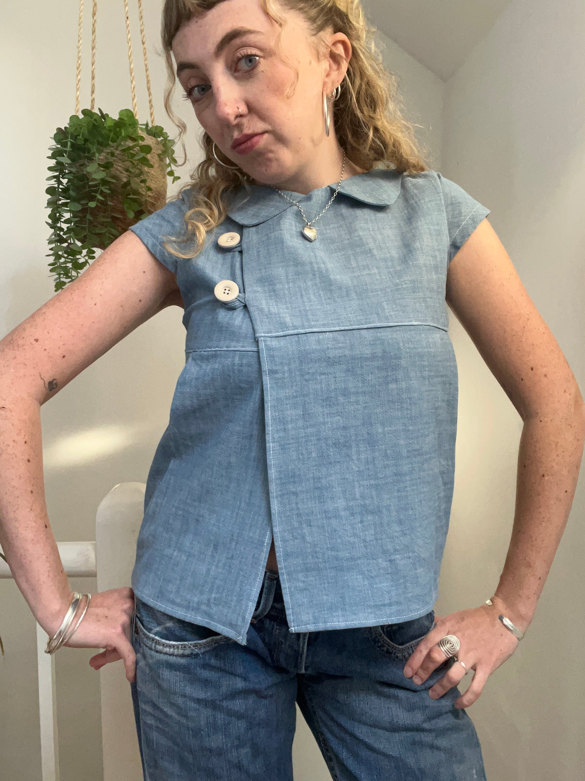 Babydoll button top (small)
