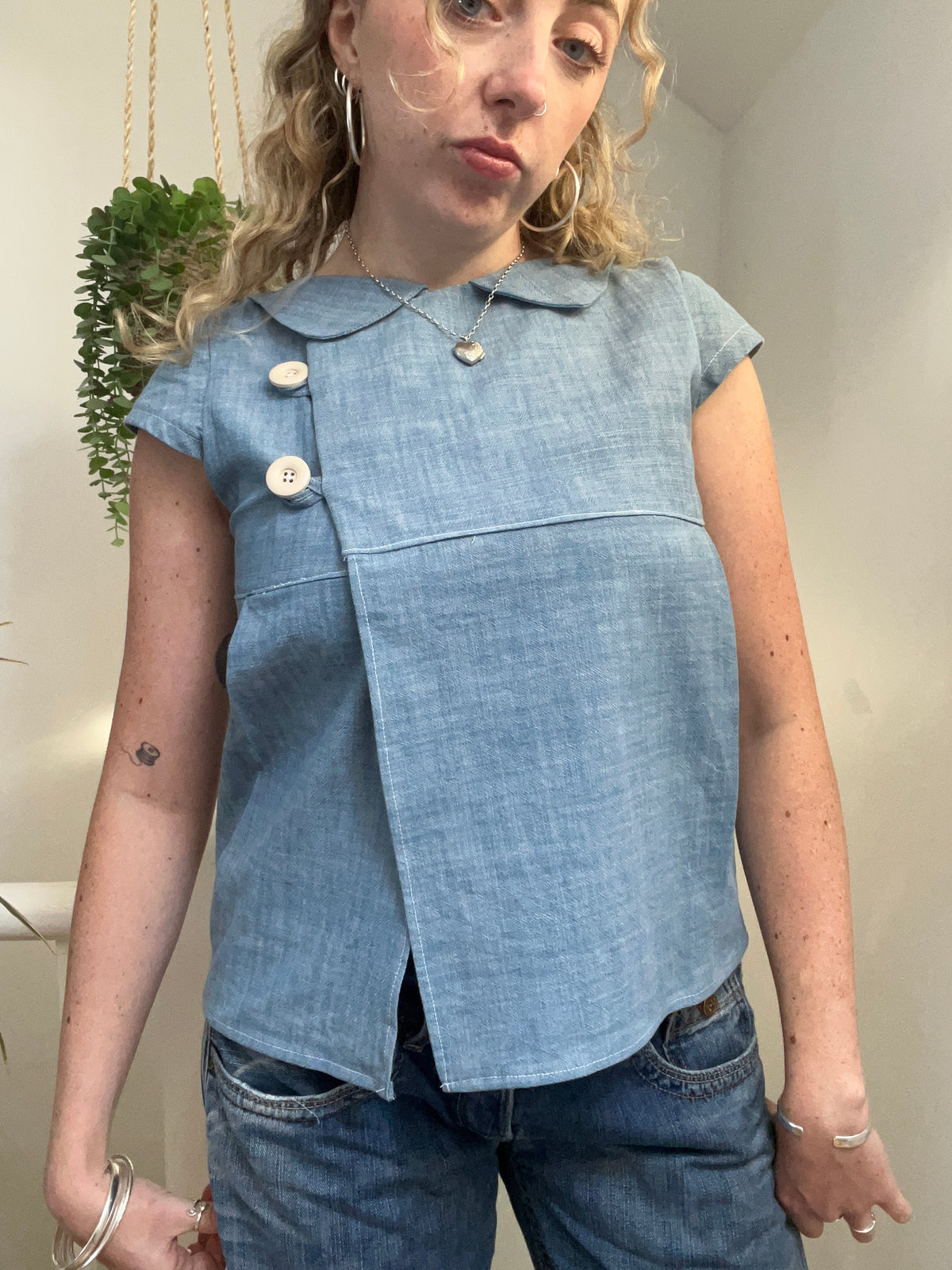 Babydoll button top (small)
