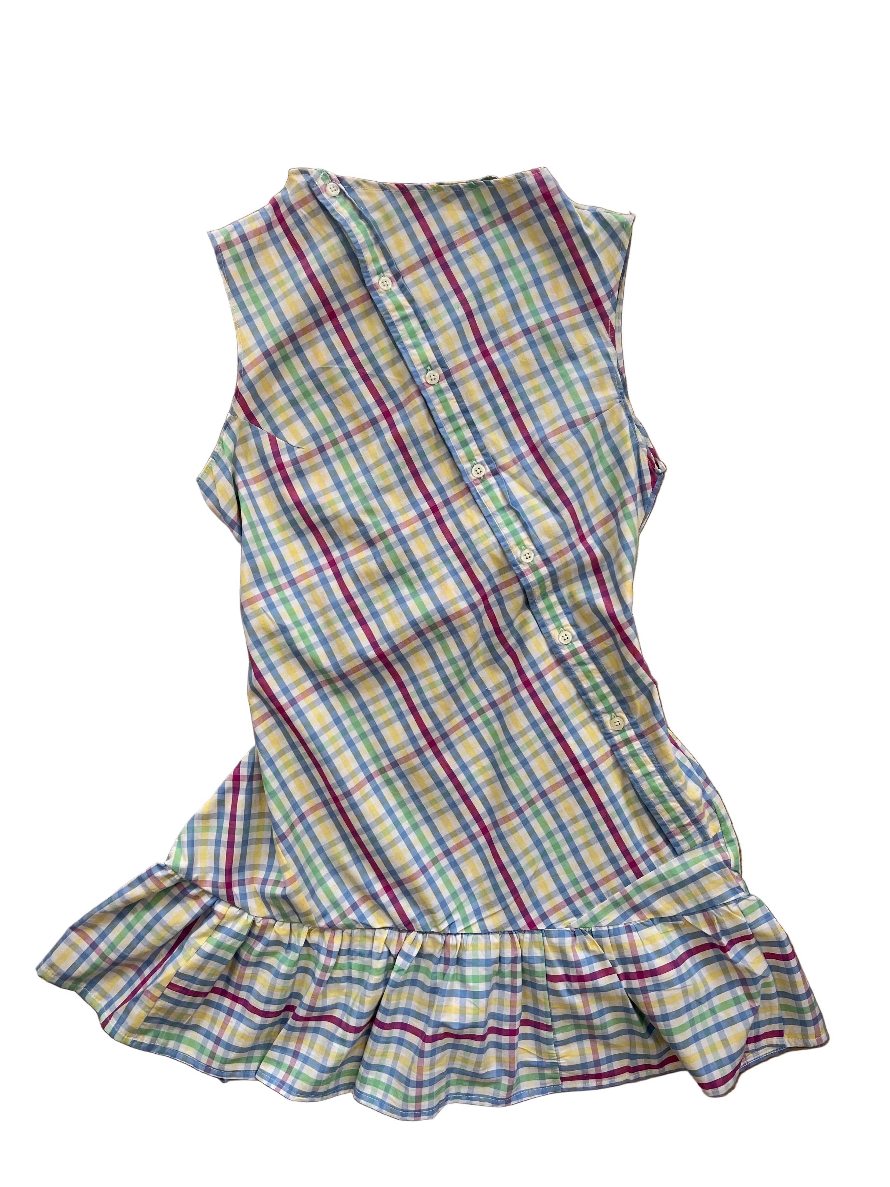 Asymmetric button up dress