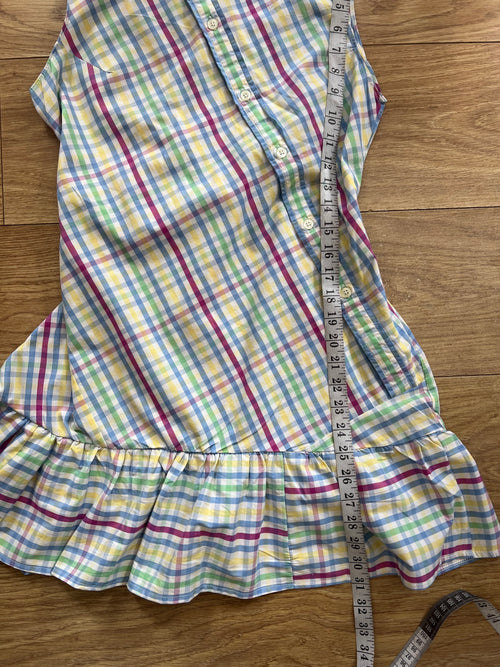 Asymmetric button up dress