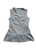 aysmmetric button up dress
