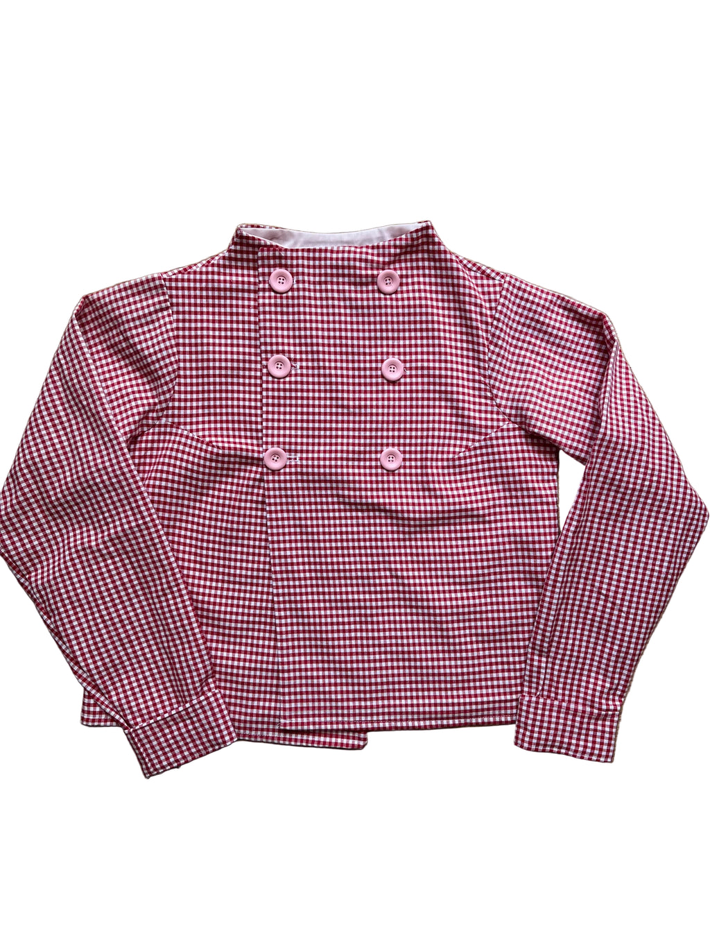 Peacoat style gingham jacket