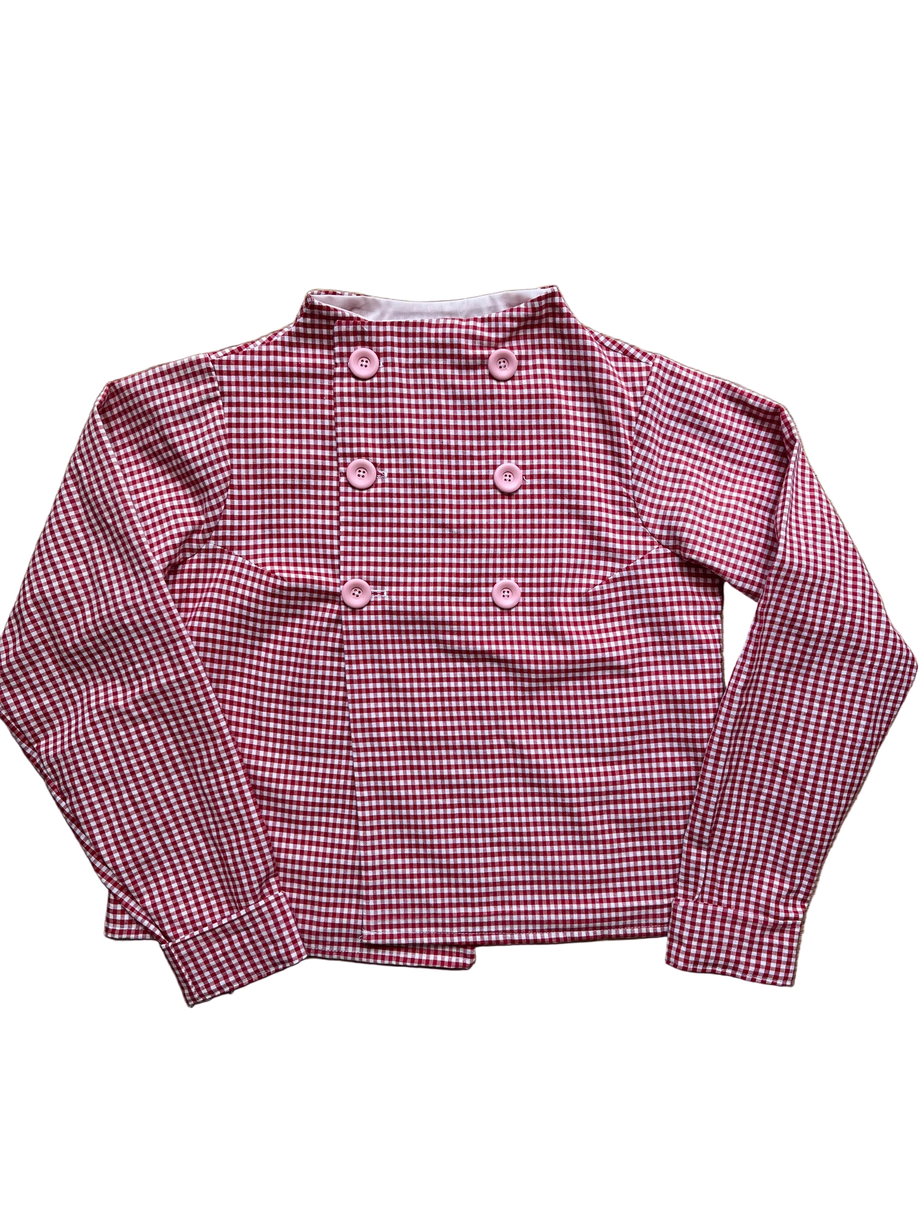 Peacoat style gingham jacket