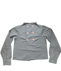 Peacoat style gingham jacket
