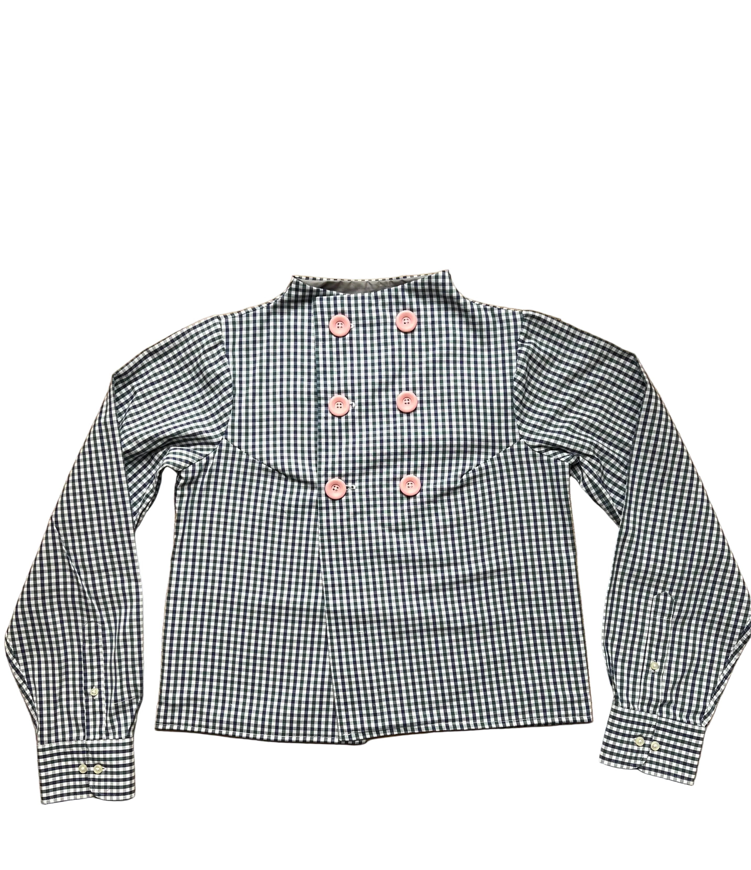 Peacoat style gingham jacket